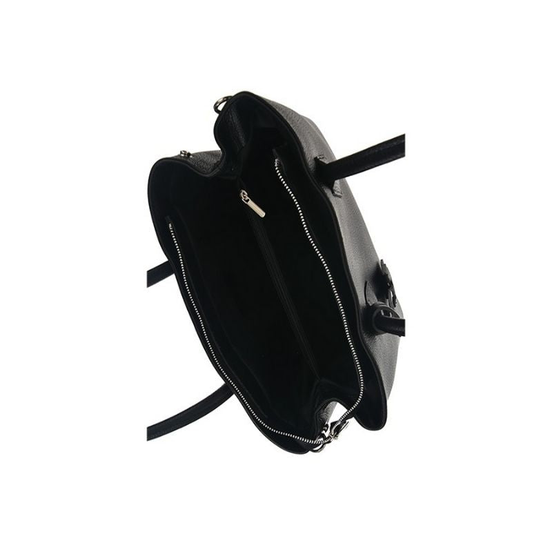 Elegant work bag, Giulia Black by Numabagstore, displayed in a casual setting