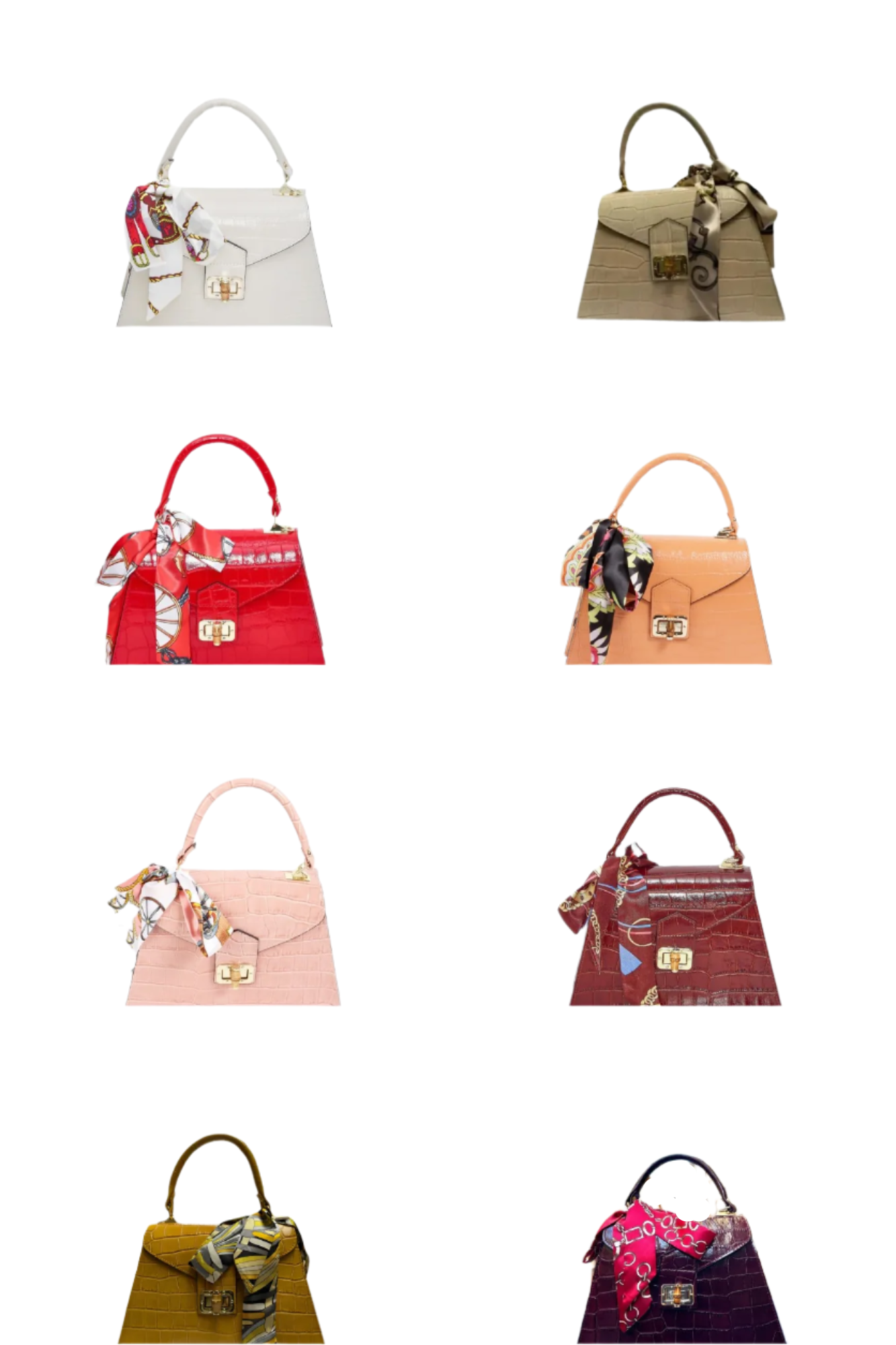 Inner view of Alessia Italian Leather Structured Handbag