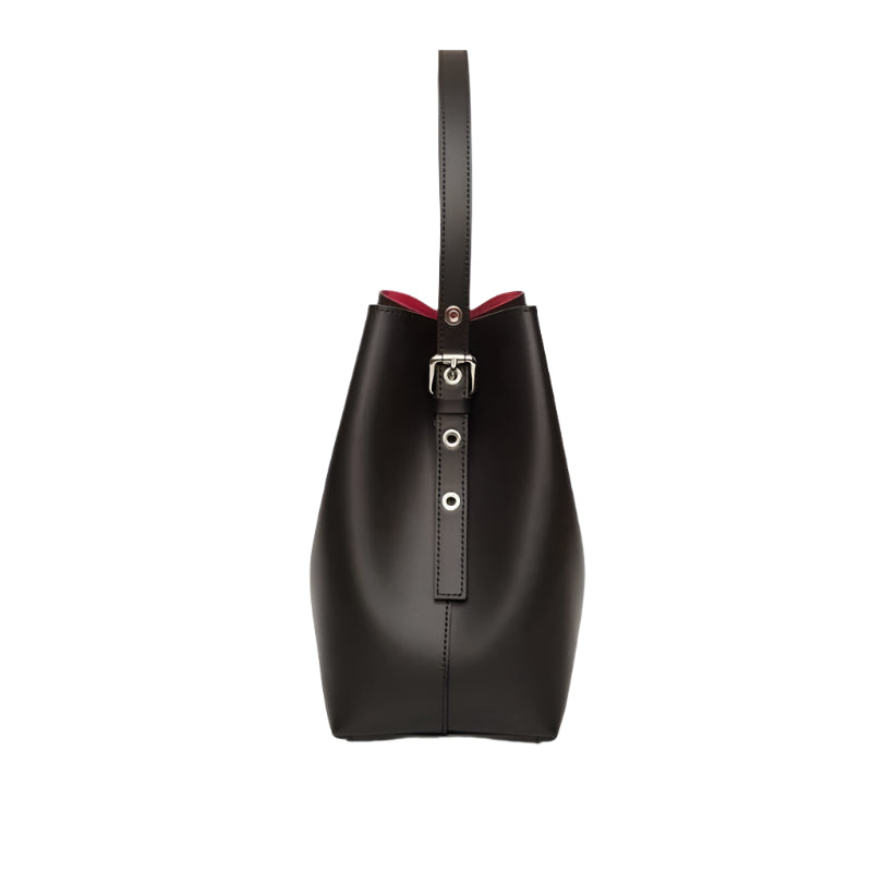 Versatile Beatrice Black Leather Handbag from Numabagstore