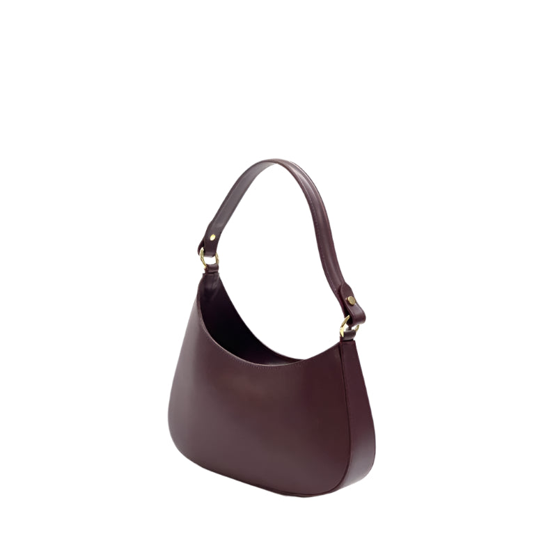 Trendy Crossbody Bag - Matilda Burgundy in Premium Leather by Numabagstore