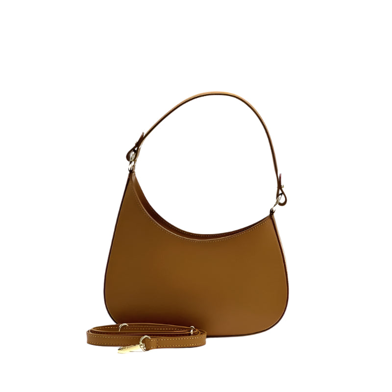 Angled view of Matilda Bronze, an elegant handbag for modern women from Numabagstore
