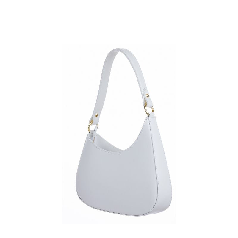 Numabagstore's Matilda White bag, a minimalist, premium Italian leather accessory for modern women