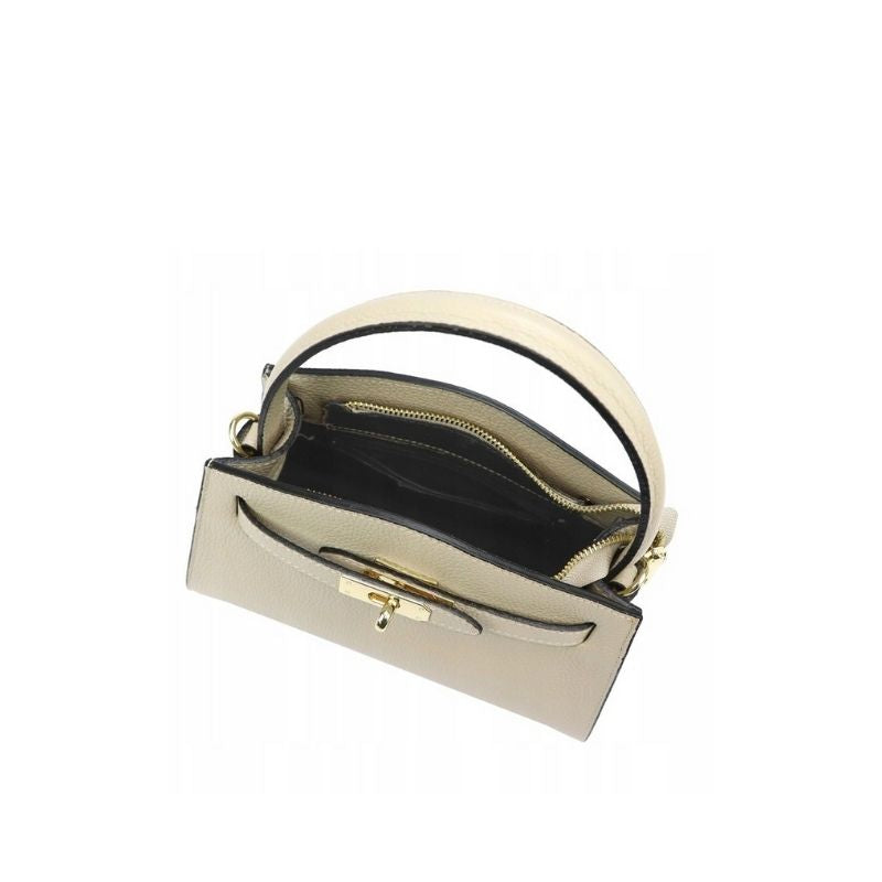 Bella Cream: Italian Handmade Designer Leather Handbag | Numabagstore