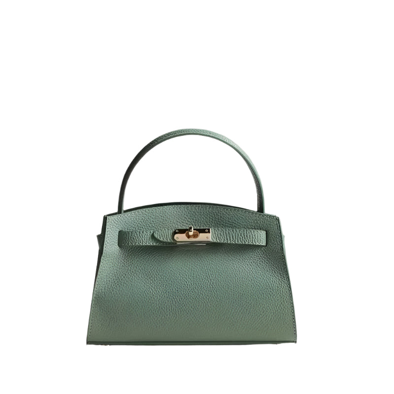 Bella Green Emerald Crossbody: Luxury Italian Handmade Leather Handbag | Numabagstore