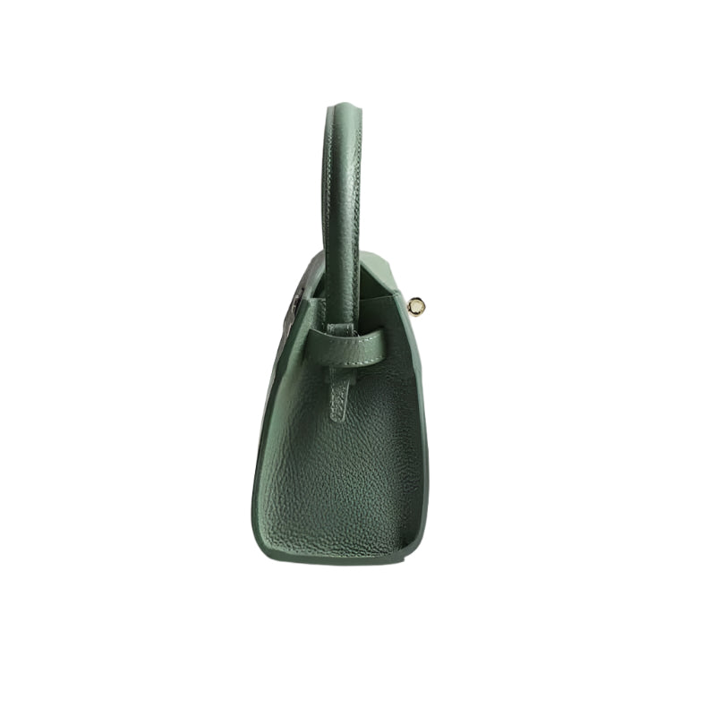 Bella Green Emerald Crossbody: Luxury Italian Handmade Leather Handbag | Numabagstore