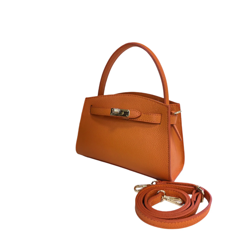 Close-up of the Bella Spring leather tote bag from My Store