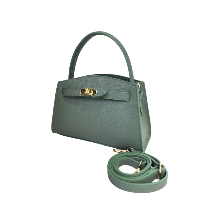 Side view of Bella Spring, an Italian luxury leather bag from My Store