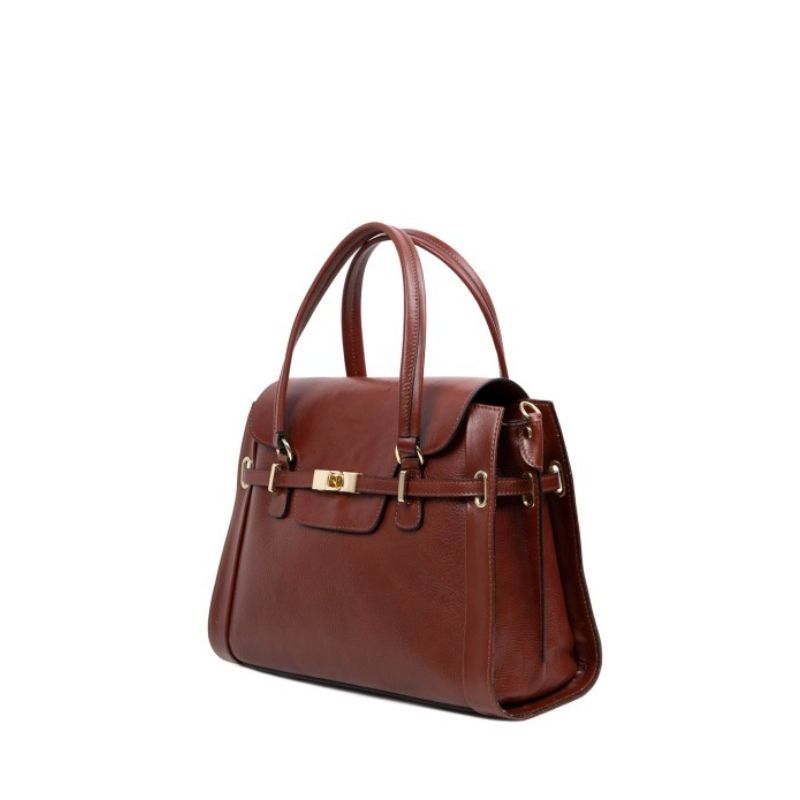 Elegant Evening Bag - Emanuela Brown, a Luxury Leather Handbag from Numabagstore
