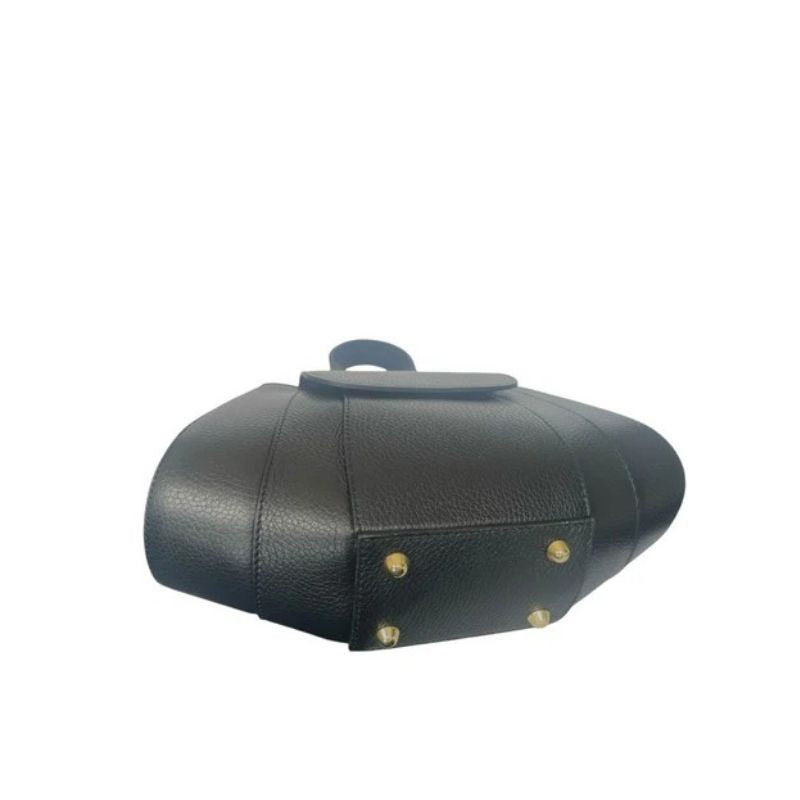 Contemporary leather purse, Sofia Black by Numabagstore, on white background