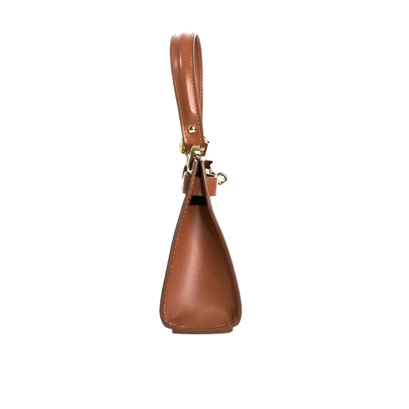 Numabagstore's Georgia Brown mini tote bag, the perfect blend of luxury and minimal chic style