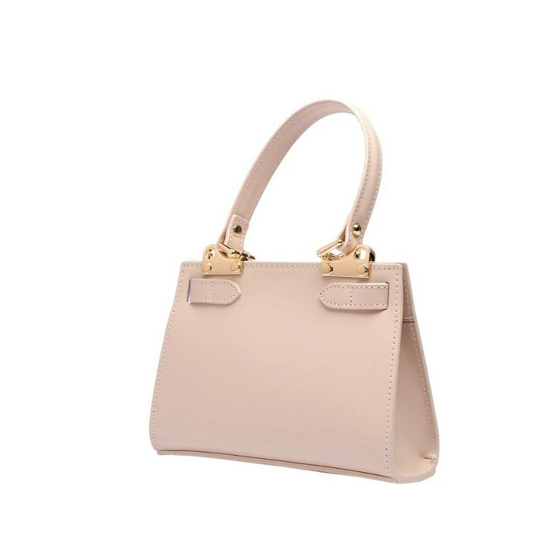 Sophisticated Georgia Beige mini tote bag with strap from Numabagstore