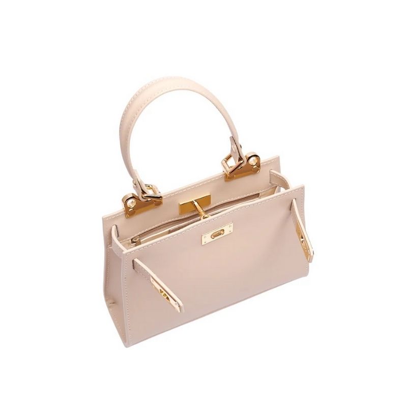 Numabagstore's Georgia Beige, a structured handbag with a minimalist chic style
