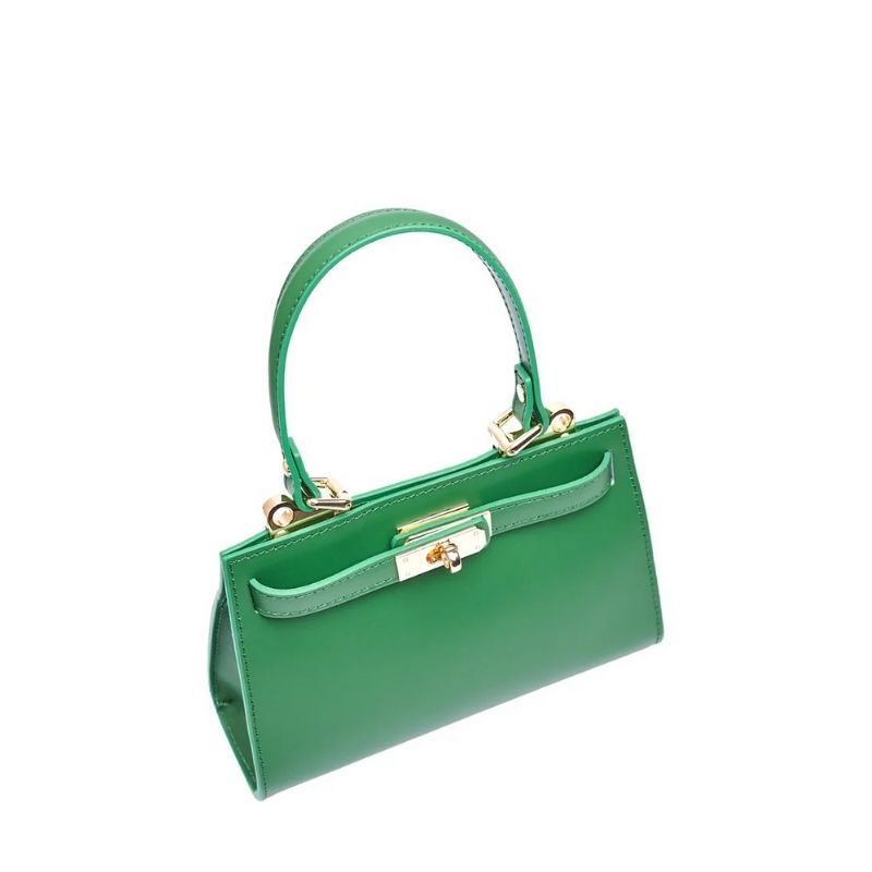 Elegant and sophisticated Georgia Spring tote bag with a gold hardware strap by Numabagstore