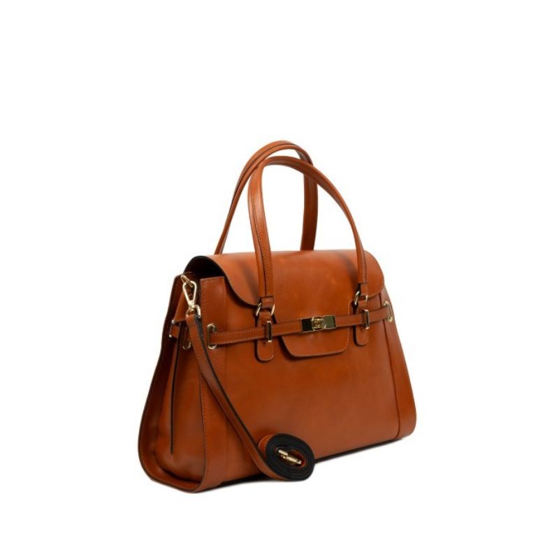Numabagstore's Emanuela Camel with Gold-Tone Hardware