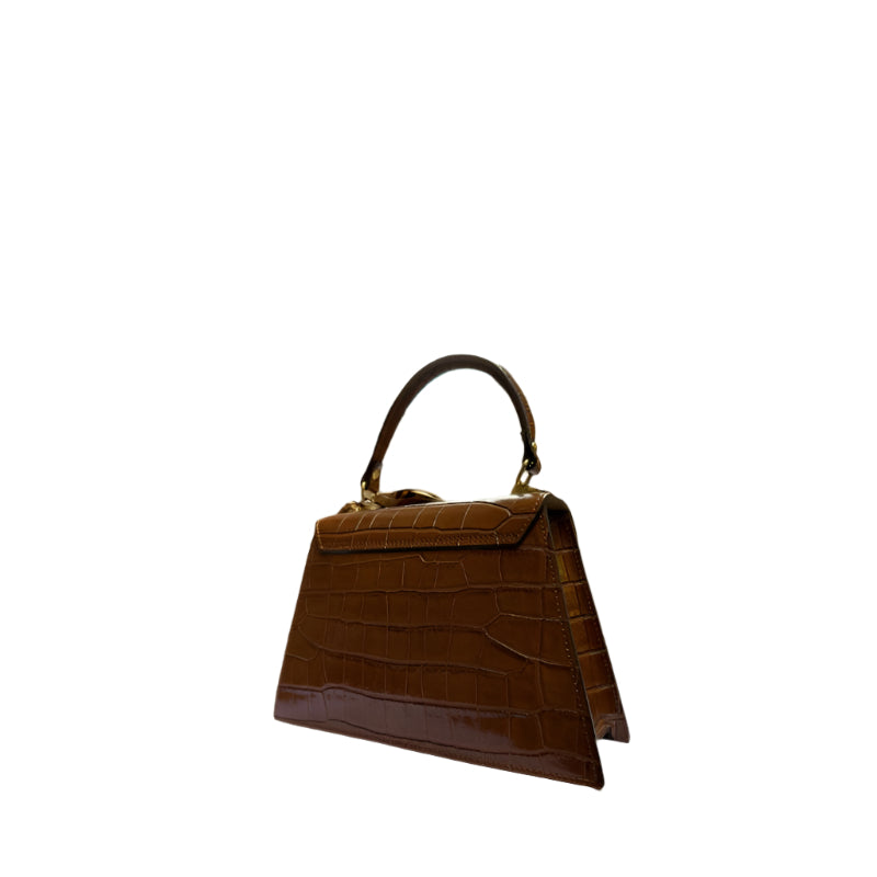 Alessia Italian Leather Structured Handbag - Chic Everyday Purse | Numabagstore