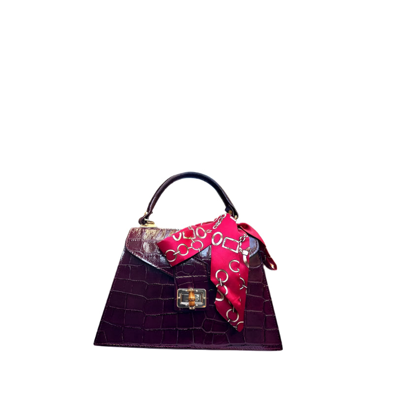 Alessia Italian Leather Structured Handbag - Chic Everyday Purse | Numabagstore
