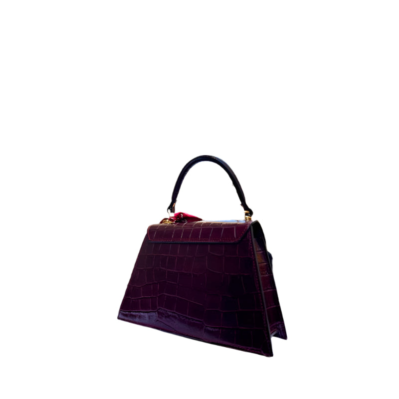 Alessia Italian Leather Structured Handbag - Chic Everyday Purse | Numabagstore