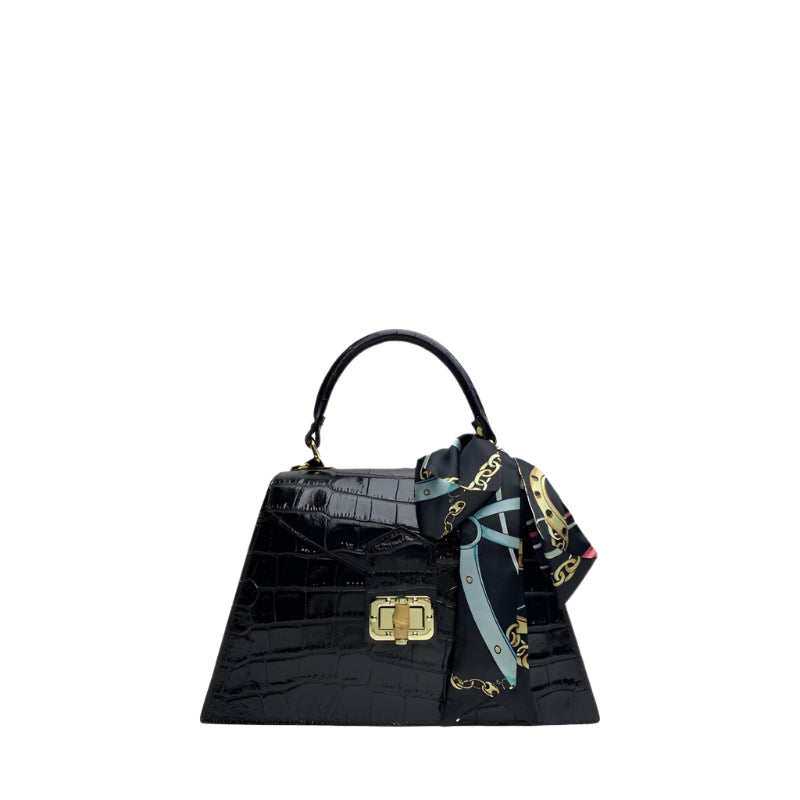 Alessia Italian Leather Structured Handbag - Chic Everyday Purse | Numabagstore