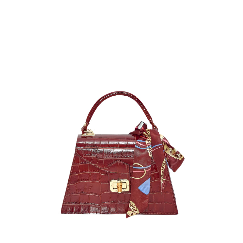 Alessia Italian Leather Structured Handbag - Chic Everyday Purse | Numabagstore