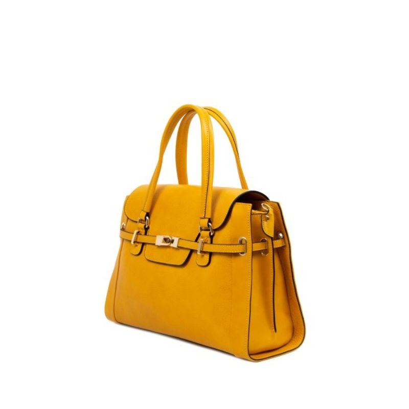 Elegant Evening Bag, Emanuela Yellow from Numabagstore, side view