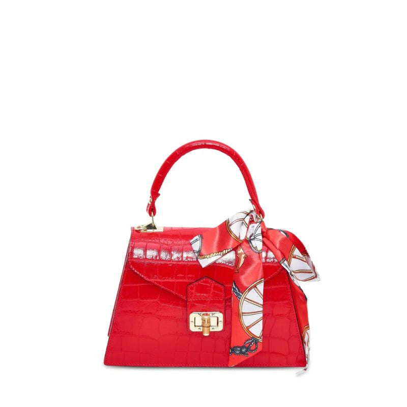Alessia Red - Chic Leather Crossbody Bag | Numabagstore