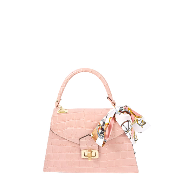 Alessia Pale Pink - Chic Leather Crossbody Purse | Numabagstore