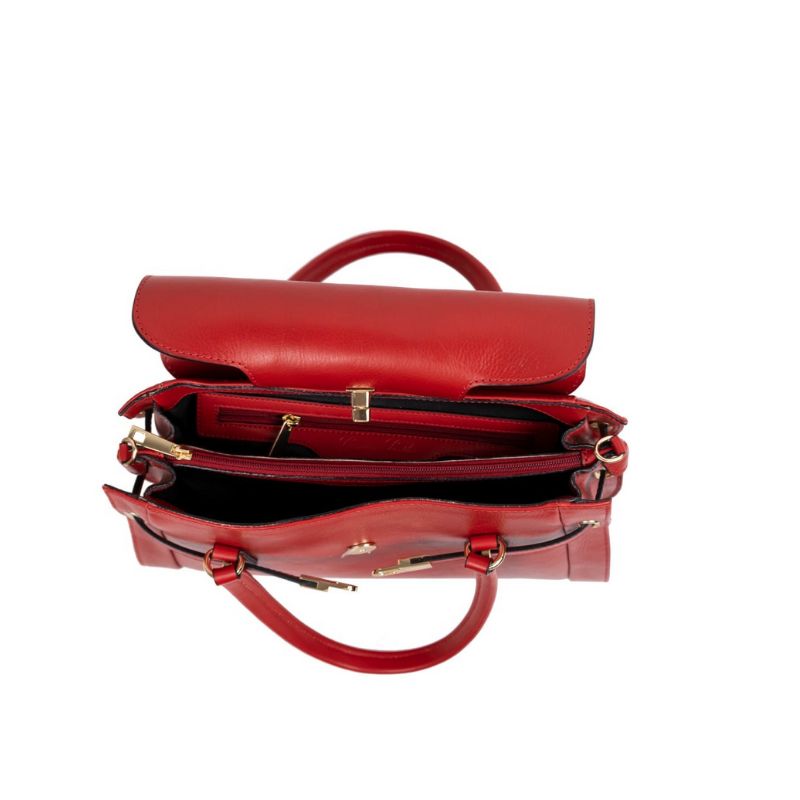 Numabagstore's Emanuela Red handbag, perfect for business and everyday elegance