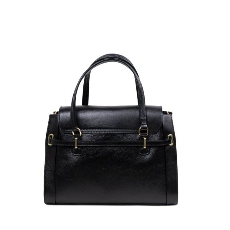 Elegant Emanuela Black handbag by Numabagstore, perfect for a sophisticated evening look