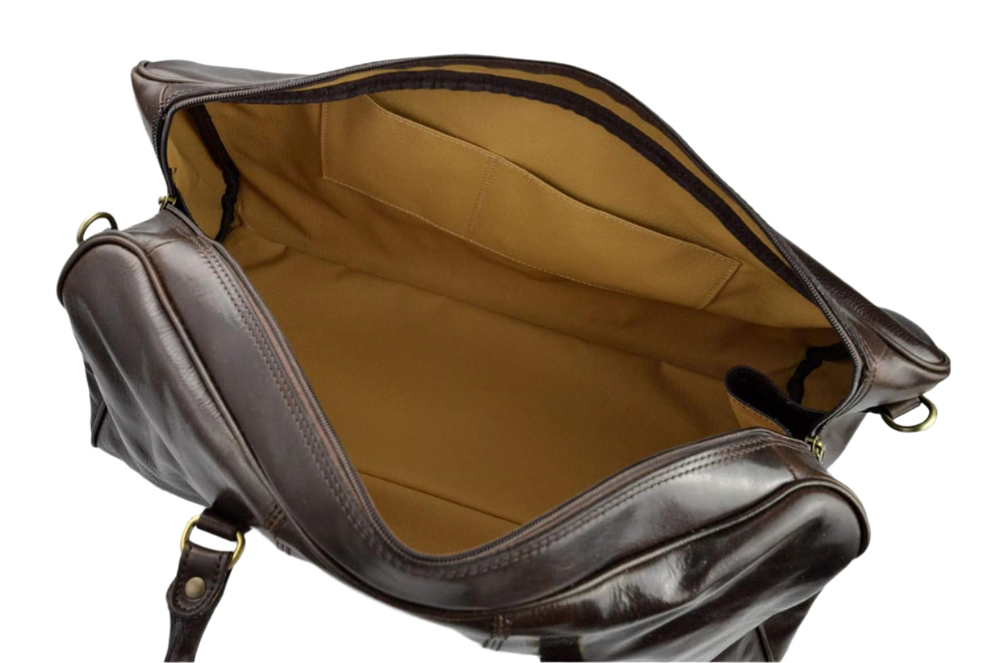 Close-up of Carlo, a luxury travel bag by Numabags