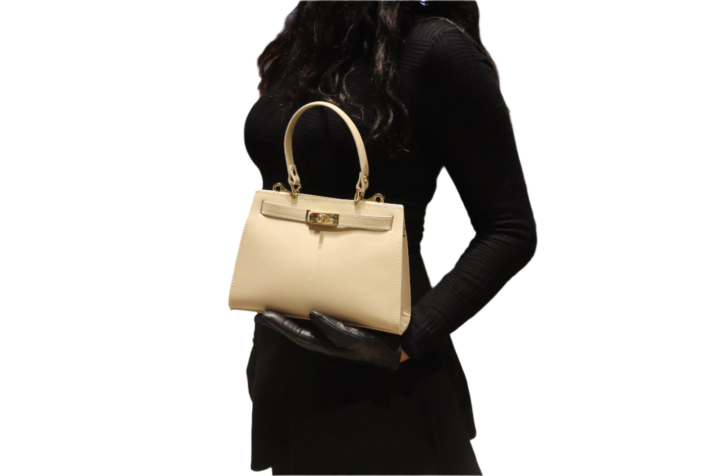 Numabagstore's multifunctional Georgia Navy handbag with adjustable leather shoulder strap