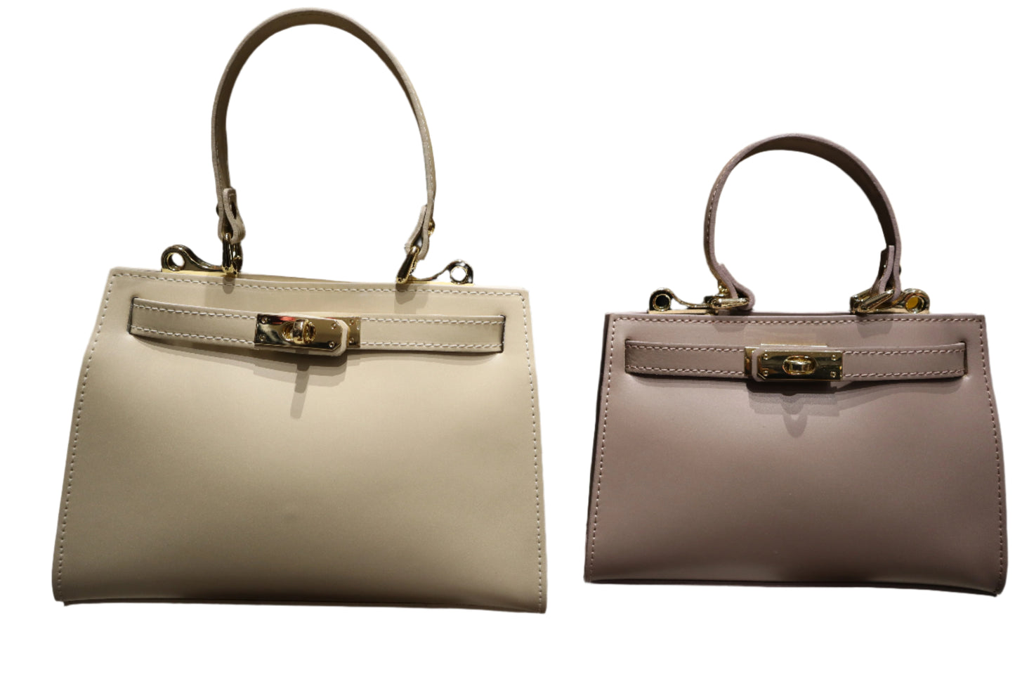 Side view of the structured, multifunctional Georgia Yellow handbag by Numabagstore