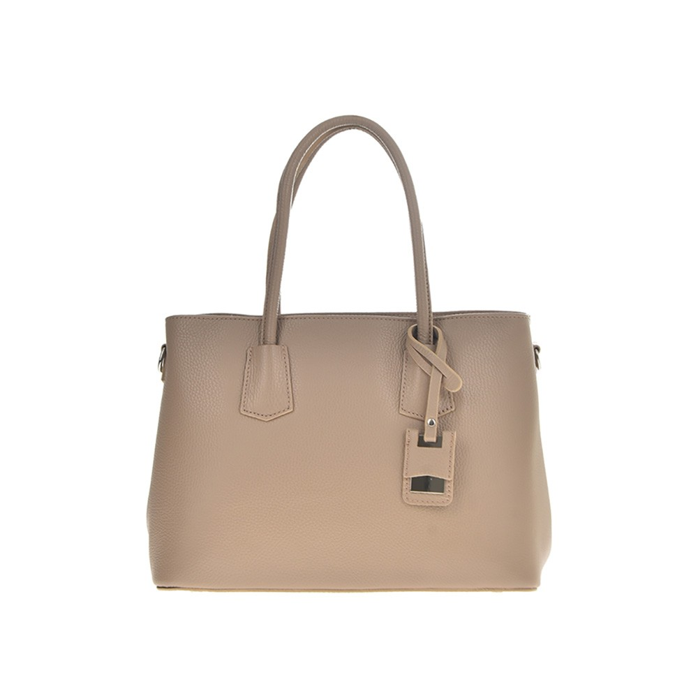 Structured Leather Bag, Giulia Beige from Numabagstore