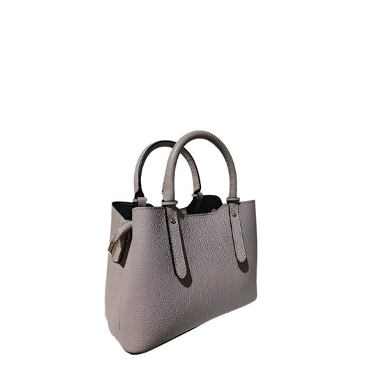 Compact luxury Chiara Beige leather shoulder bag - My Store